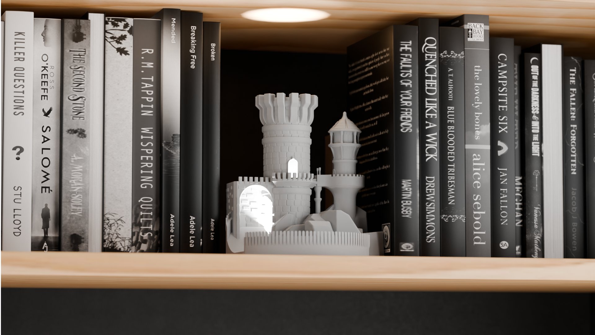 Medieval Tower Book Nook Lamp